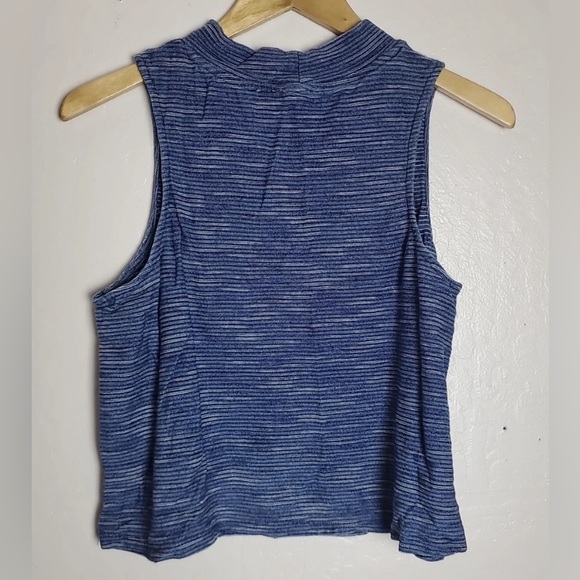 Blue Cropped Anthropologie Tank - Picture 3 of 4
